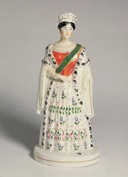 Staffordshire-figuur van Koningin Victoria (1819-1901)